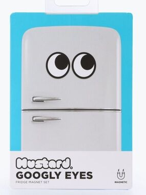 NWT Urban Outfitters Mustard Googly Eyes Fridge Magnets